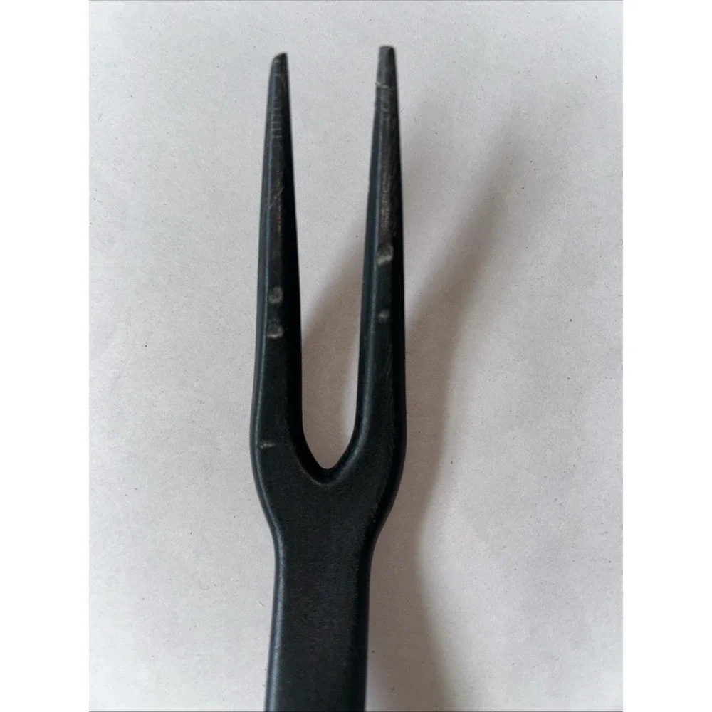Pampered Chef Black Nylon Ladle and Meat Fork Set Heat Resistant Kitchen Tools